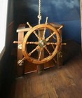 Nautical Wheel Wall Ships Brass Boat D  cor Antique Vintage 36   Finishing Seas
