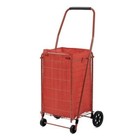 Portable Folding Utility Cart 4 Wheel Durable Steel Frame Shopping Trolley New