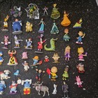 57  Disney Dc Pvc Cake Toppers Figure Lot Mickey Princess Peanuts Smurfs Pixar