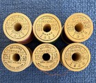 6 Spools Vintage Thread Belding Corticelli Red Purple Green Yellow Pink Cotton