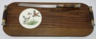 Vintage John Hasselbring Marked Sterling Silver Stag Horn Serving Tray W  Knife