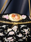 Rare Antique French 30   s Limoges Cameo Beaded  Hand Made Collectible Mini  Bag