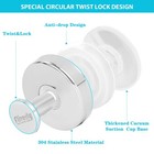 Fliverly 2pcs Suction Cup Hooks For Shower inside Chrome 