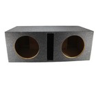 10  Vented Carpeted Dual Subwoofer Box Made W  Heavy-duty Mdf Audiopipe