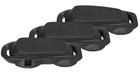 Rockville 3 Pack Titan Foam Fender Black 22 x9  Boat Bumper No-knot quick Adjust