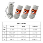 Non-slip Dog Socks Knitted Pet Puppy Shoes Paw Print For Small Medium Large Dog   