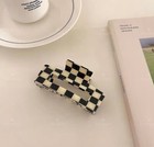 Checkered Hair Claw Clip Large Hair Claw Clips For Thick Hair   buy 1get1 Free  