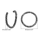 Open Jump Rings 100pcs 12mm O-ring Connectors For Jewelry Making  Black