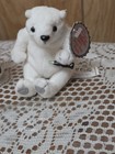 Set Of 2 Coca Cola Plush Polar Bears   Vintage With Tags 5  One Tag Has Stains