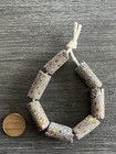 Short Strand Of 7 Antique Venetian Glass Complex Millefiori African Trade Beads