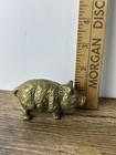 Brass Pig Boar Statue Figure Vintage Solid Brass 2 5    3     4 7oz