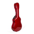 Crossrock Fiberglass Guitar Case For Gibson J45 Standard vintage-red