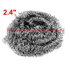 Kitchenware Dish Pan Stainless Steel Wire Scrubber Pad Cleaning Silver 60mm 6pcs