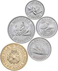 Tonga  Coins Set  7  5 Coins  Aunc-unc  2015