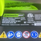 Greenworks Leaf Blower 580 Cfm 80 Volt 80v Cordless Bare Tool Only New