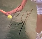 Anna Kournikova Signed Auto Autograph 11x14 Playing Tennis Star Sexy Photo Psa