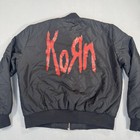 Korn Jacket Mens 2xl Black Bomber Follow The Leader Nu Metal Hard Rock Music