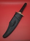 Vintage Wade   Butcher Bowie Knife Blade  Original  With Hand Made Sheath 