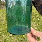 Large 12  Antique Green Aqua Blue Ink Apothecary Medicine Hospital Bottle