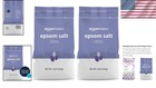 2-pack Lavender Epsom Salt Crystals  3 Pounds Each - Soothing Bath Essentials