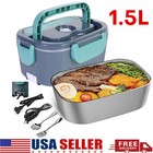 1 5l Electric Heating Lunch Box Portable For Car Office Food Warmer Container Us