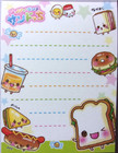 Crux Happy Lunch Sandwich Bakery Mini Memo Pad Made In Japan 70 Sheets