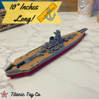Yamato Battleship Model - 10-inch Historical Replica - Wwii Naval History Decor