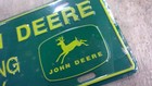 Vintage John Deere Parking Only License Plate  Licensed Product -sealed -unused