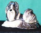 Shih Tzu - Kingspoint Designs Jeweled Enameled Trinket Box   Matching Necklace