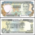Zambia 20 Kwacha  1989-1991 Nd  P-32b  Unc X 1000 Pcs Brick