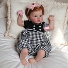 Real Reborn Baby Dolls Silicone Vinyl Lifelike Newborn Girl Doll Handmade Gift