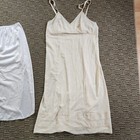2 Vintage Slips  1 2 Slip Is White   Full Slip Is Cream Color  Size Large P4