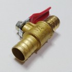 12mm 1 2  Hose Barb Inline Brass Water Air Gas Fuel Shut-off Ball Valve A603