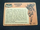1966 Topps Batman Black Bat Card   55 Hidden Loot  vg 