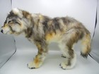 Vintage 2009 Ozark Studios Diana Lewis 22  Artist Plush Armature Sculpture Wolf