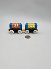 Brio Lot X2 My First Barrel Cars W  Balls - Works W  Thomas Wooden Train Railway