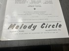 Dorney Park Melody Circle Theatre Program 1950   s Era 