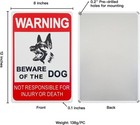 Beware Of Dog Sign  2-pack 12 8 Inches Rust Free Aluminum  Reflective 