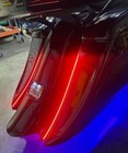 Bagger Stretched Fender Flex Led Taillight Strip Kit  22   Smoked Lens  Pair