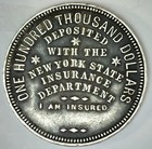 1869 Farmers   Mechanics Life Insurance Co New York  Ny Trade Merchant Token