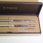 Vtg New Old Stock Parker Sterling Silver Classic Ampassado Pen   Pencil Set 