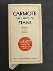 1932 Vintage Carmote Paint Sample Ad Varnish Stain Hw Young Co Southboro Ma
