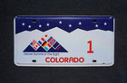 1997 Denver Colorado License Plate Summit Of The Eight - Low Digit Number   1