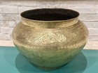 Rare Antique Islamic Brass Mamluk Style Arabic Inscriptions Pot Calligraphy Bowl