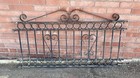 Antique Heavy Wrought  Iron Ornate Fence Or Gate 58 X 32   