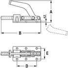 De-sta-co 607 Toggle Clamp  Flanged Base  800 Lbs  3 52