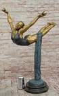 Ballerina In Air Bronze Sculpture Statue By Vitaleh Home Decor Dance Ltd Artwork