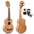 Kmise 21 Inch Soprano Ukulele  Classical Headstock Hard Lightweight Okoume Uk   