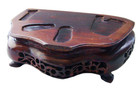 Wood Carved Vintage Stand Chinese Intricate Qing