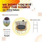 Skybound 15ft Trampoline With Enclosure Net  Outdoor Trampoline For Kids   Adult